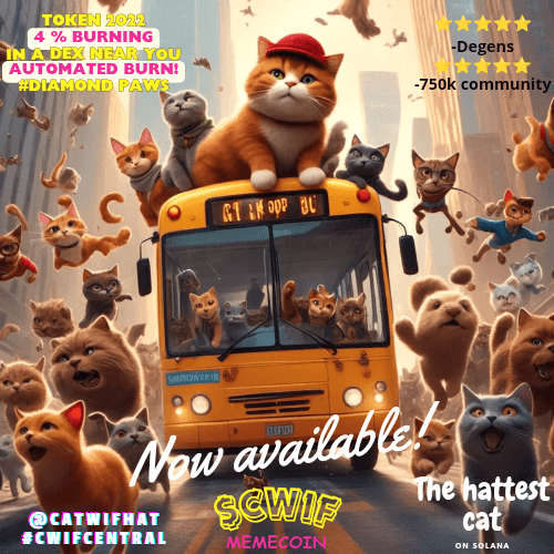 CatWifHat $CWIF - Solana Memecoin CatWifHat $CWIF - Solana Memecoin